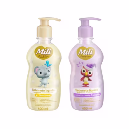 Imagem do produto Kit C2 Sabonete Liquido Mili Lavanda e Talco - Mili