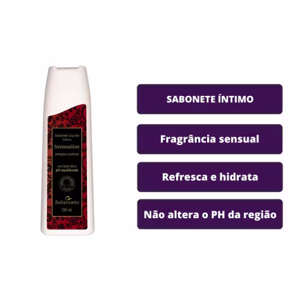 Imagem do produto Sabonete Intimo Sensualize Refresca Fragrancia Sensual 200ml