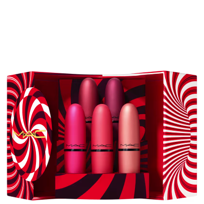Imagem do produto Kit M·A·C Mistletoe Matte Powder Kiss Lipstick X5 (5 Produtos)