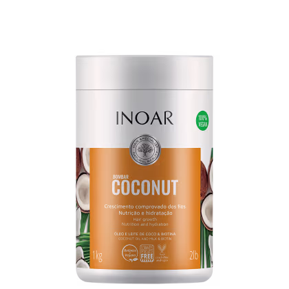 Imagem do produto Inoar Bombar Coconut - Máscara de Nutrição e Hidratação 1000g