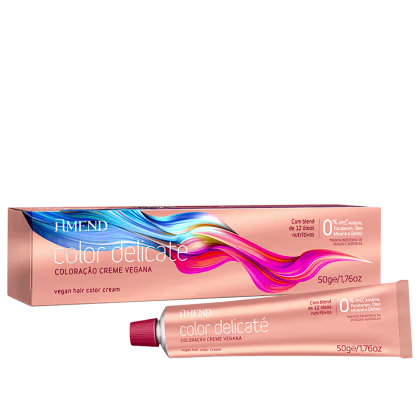 Imagem do produto Amend Color Delicaté 7.0 Louro Médio - Coloração Vegana Permanente 50g