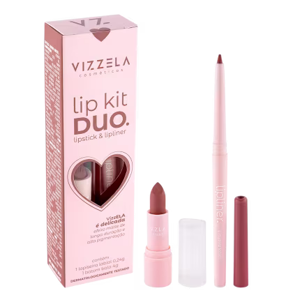 Imagem do produto Kit Vizzela Cosméticos Lip Kit Duo Delicada (2 Produtos)