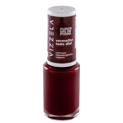 Imagem do produto Vizzela Cosméticos Nunca Sai de Moda Vermelho Todo Dia! - Esmalte Cremoso 9ml