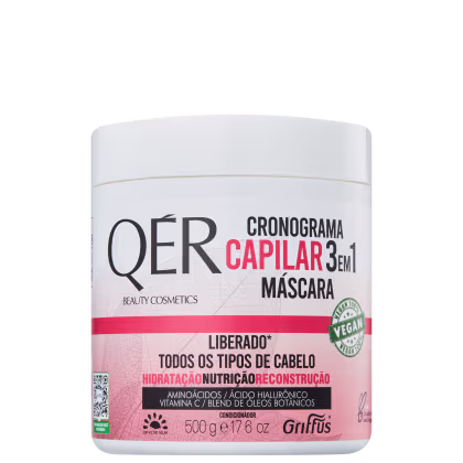 Imagem do produto Griffus QÉR Cronograma Capilar 3 em 1 - Máscara Capilar 500g