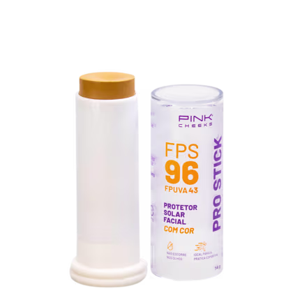 Imagem do produto Pink Cheeks Pro Stick FPS96 Pro20 - Protetor Solar em Bastão com Cor 16g