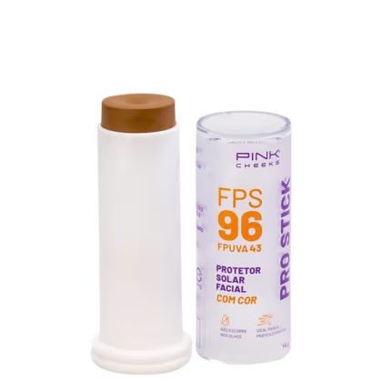 Imagem do produto Pink Cheeks Pro Stick FPS96 Pro40 - Protetor Solar em Bastão com Cor 16g