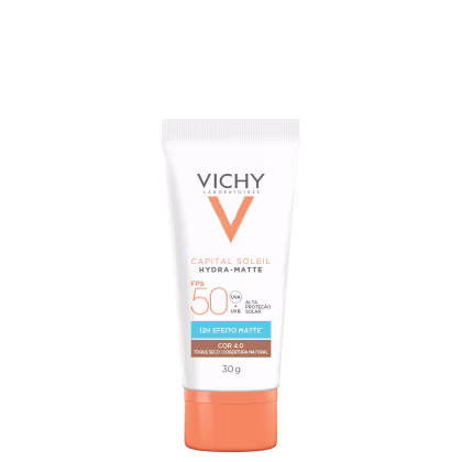 Imagem do produto Vichy Capital Soileil Hydra-Matte FPS50 4.0 - Protetor Solar Facial com Cor 30g