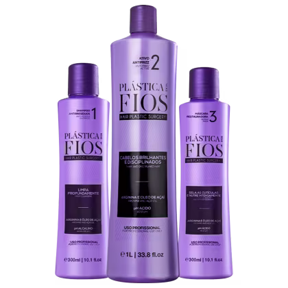 Imagem do produto Kit Cadiveu Professional Plástica dos Fios Trio Super (3 Produtos)