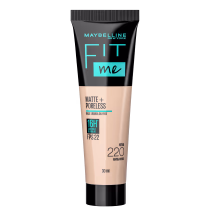 Imagem do produto Maybelline Fit Me Matte Cor 220 FPS 22 - Base Líquida 30ml