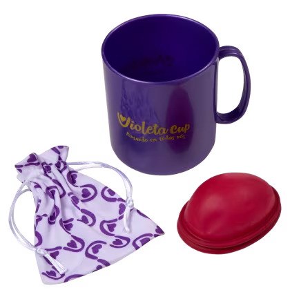 Imagem do produto Kit Violeta Cup Disco Menstrual Duo Vermelho (2 Produtos)