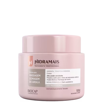 Imagem do produto Hidramais Gomagem de Argila Branca - Creme para Massagem 500g