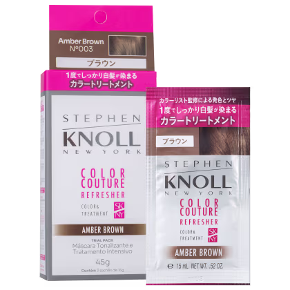 Imagem do produto Stephen Knoll Color Couture Refresher Amber Brown - Máscara Tonalizante 3x15g