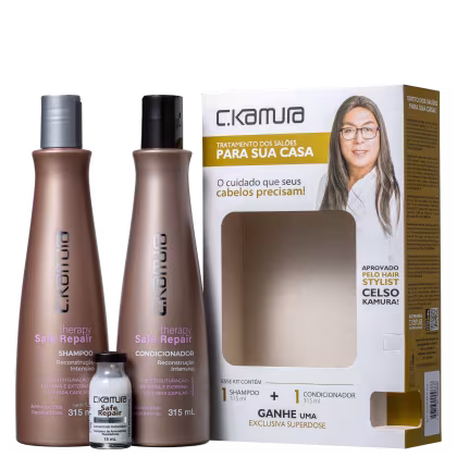 Imagem do produto Kit C.Kamura Therapy Safe Repair Reconstrução (3 Produtos)