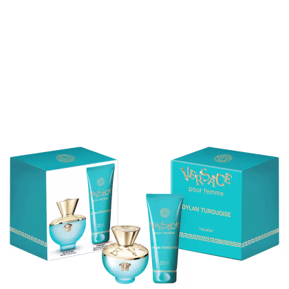 Imagem do produto Conjunto Dylan Turquoise Versace Feminino - Eau de Toilette 100ml + Gel de Banho 100ml