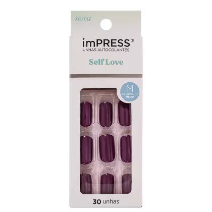 Imagem do produto Kiss New York imPRESS Self Love Médio Tea - Unhas Postiças (30 Unidades)