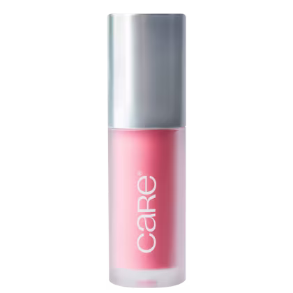 A imagem mostra uma embalagem transparente que permite ver a cor do produto e uma tampa cinza.