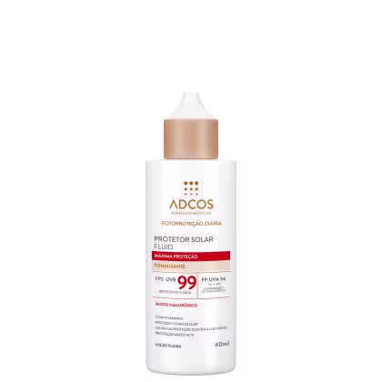 Imagem do produto Adcos Fotoproteção Diária Fluid FPS99 Tonalizante - Protetor Solar Facial com Cor 40ml