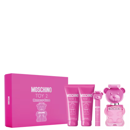 Imagem do produto Conjunto Toy 2 Bubble Gum Moschino Feminino - Perfume Eau de Toilette 100ml + Body Lotion 100ml + Shower Gel 100ml + Travel Size 10ml