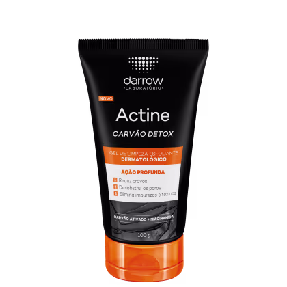 Imagem do produto Darrow Actine Carvão Detox - Gel de Limpeza Esfoliante Facial 100g