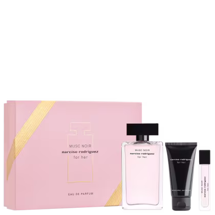Imagem do produto Conjunto Music Noir For Her Narciso Rodriguez Feminino - Eau de Parfum 100ml + Body Lotion 50ml + Travel Size 10ml