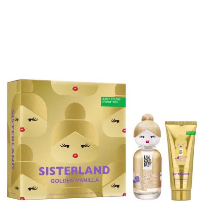 Imagem do produto Conjunto Sisterland Golden Vanilla Benetton Feminino - Eau de Parfum 80ml + Creme Corporal 75ml