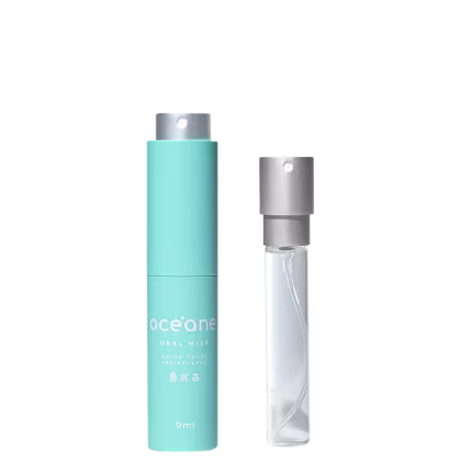 Imagem do frasco de spray e ao lado o refil do produto.