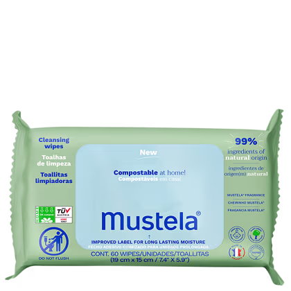 Imagem do produto Mustela Troca de Fralda Com Perfume - Lenço Umedecido (60 Unidades)