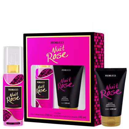 Imagem do produto Conjunto Fiorucci Nuit Rose Feminino - Deo Colônia 200ml + Loção Hidratante Desodorante 150ml