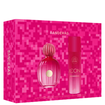 Imagem do produto Conjunto The Icon Banderas Feminino Eau de Parfum 100ml + Desodorante Spray 150ml