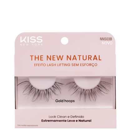 Imagem do produto Kiss New York The New Natural Gold Hoops - Cílios Postiços