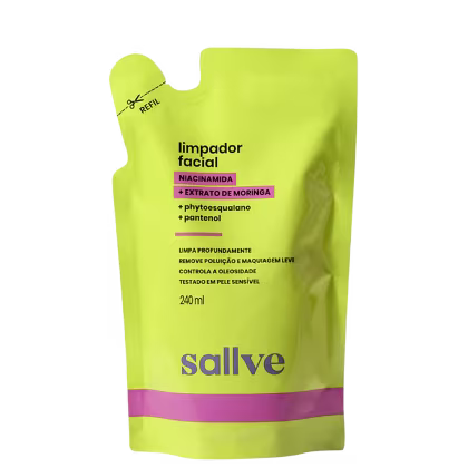 Imagem do produto Sallve Limpador Facial Refil - Gel de Limpeza 240ml