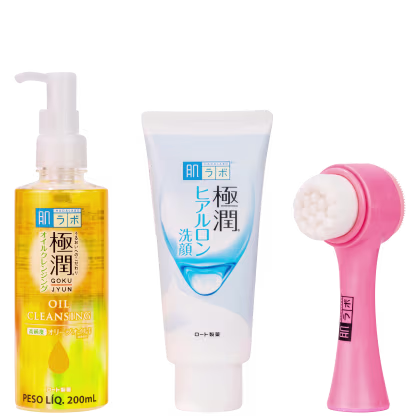 Imagem do produto Kit Hada Labo Double Cleansing Gokujyun Massage (3 Produtos)