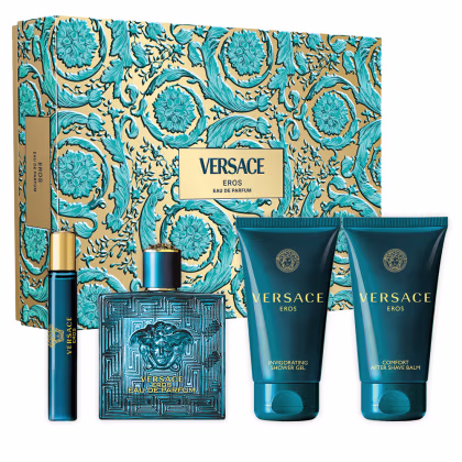 Conjunto Eros Pour Homme Versace Four, 4 produtos.