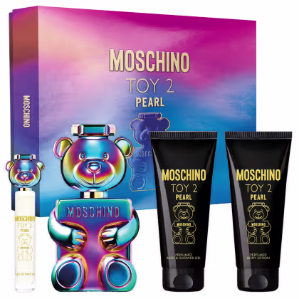 Produtos  Toy 2 Pearl Moschino: perfume edp 100ml + bath&shower gel 100ml +body lotion 100ml +travel spray 10ml
