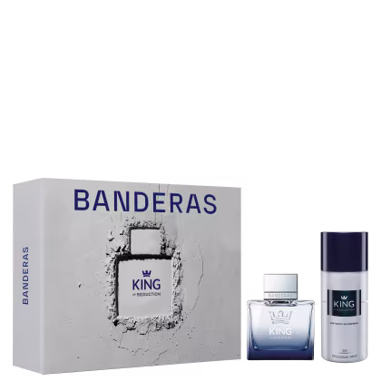 Imagem do produto Conjunto King of Seduction Banderas Masculino Eau de Toilette 100ml + Desodorante Spray 150ml