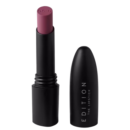 Batom cremoso Edition The Lipstick, da marca Océane. Cor roxo.