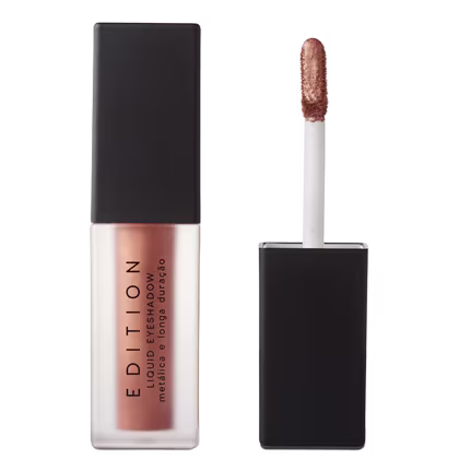 Sombra Líquida Edition Liquid Eyeshadow, da marca Océane. Cor marrom avermelhado claro.
