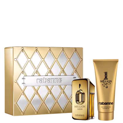 Imagem do produto Conjunto 1 Million Gold Rabanne Masculino Eau de Parfum Intense 50ml + Gel de Banho 100ml