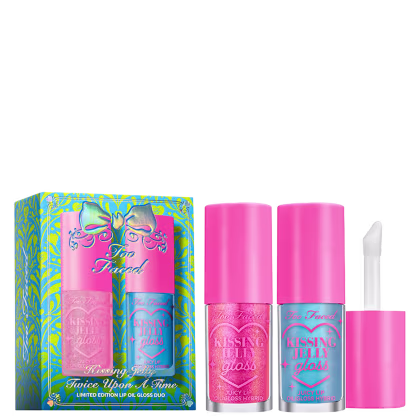 Kit Too Faced Holiday Twice Upon A Time Kissing Jelly, 2 produtos.
