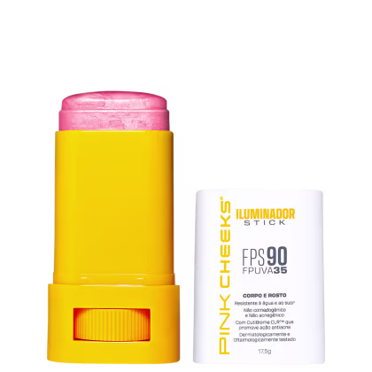Imagem do produto Pink Cheeks FPS90 FPUVA35 Rosé - Iluminador Corporal e Facial Multifuncional 17,5g