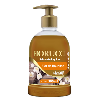 Sabonete Líquido Fiorucci Flor de Baunilha, 500ml.