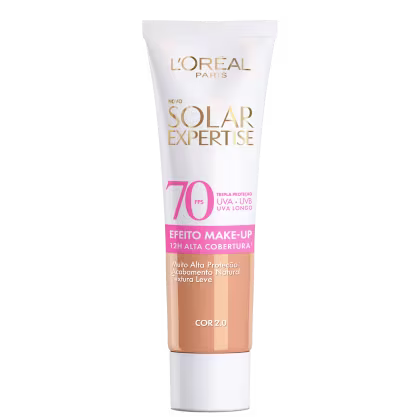 Imagem do produto L'Oréal Paris Solar Expertise Efeito Makeup FPS70 Cor 2.0 - Protetor Solar com Cor 30g
