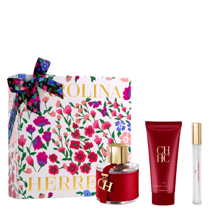 Imagem do produto Conjunto CH Carolina Herrera Feminino - Perfume Eau de Toilette 100ml + Body Lotion 100ml + Travel Size 10ml