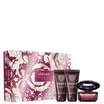 Imagem do produto Conjunto Crystal Noir Versace Feminino - Perfume Eau de Parfum 50ml + Shower Gel 50ml + Body Lotion 50ml