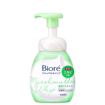 Sabonete Líquido Facial Bioré Marshmallow Whip Facial Acne Care, 150ml.