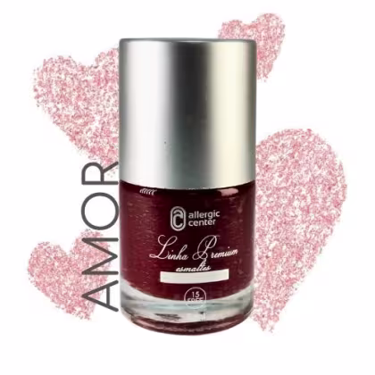Imagem do produto Esmaltes Hipoalergênicos Premium 15 Free 7ml Allergic Center Cor:Amor