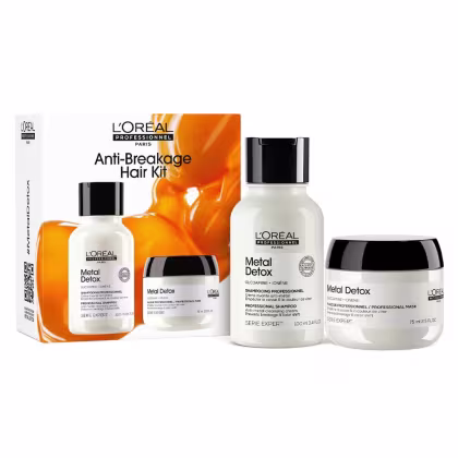 Kit L'Oréal Professionnel Metal Detox Duo Mini, 2 produtos.