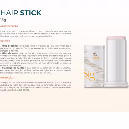 Imagem do produto Hair Stick Capilar 13g