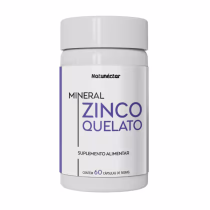 Imagem do produto Zinco Quelato 500mg 60 Cápsulas - Natunéctar