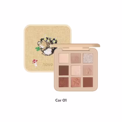 Imagem do produto Paleta de sombras para olhos Bordada Esquilo Maquiagem  Novo  9 cores 13g - Cor 01